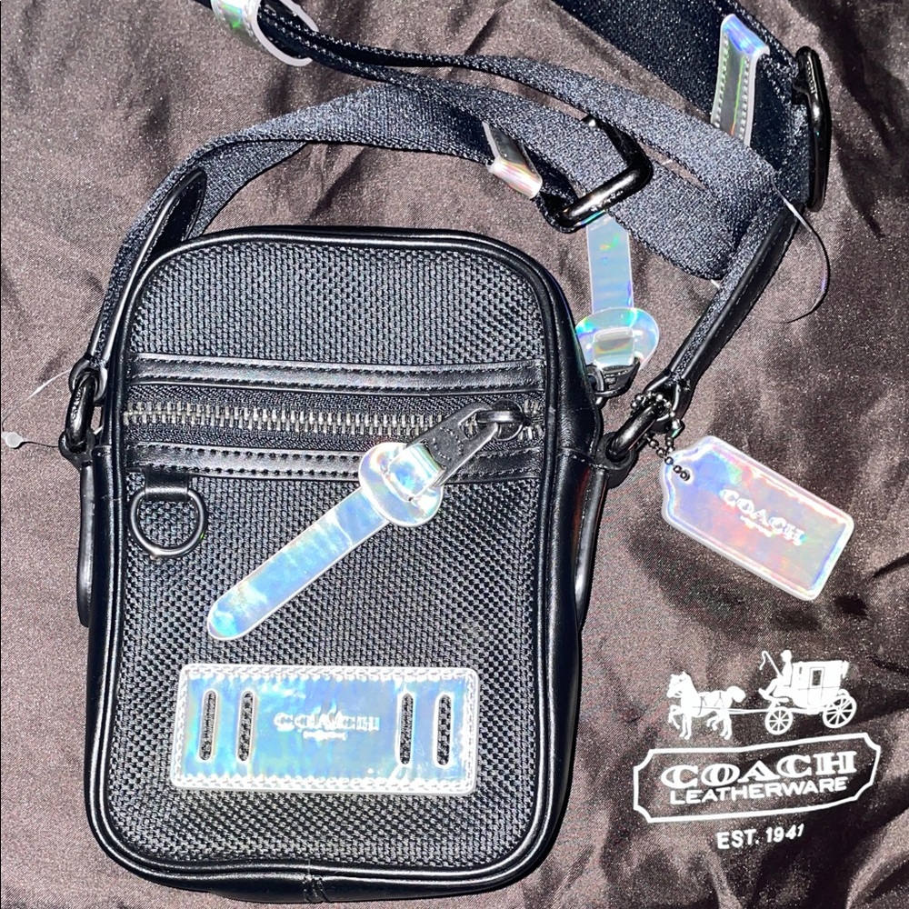 Coach Black and Iridescent Messenger Bag